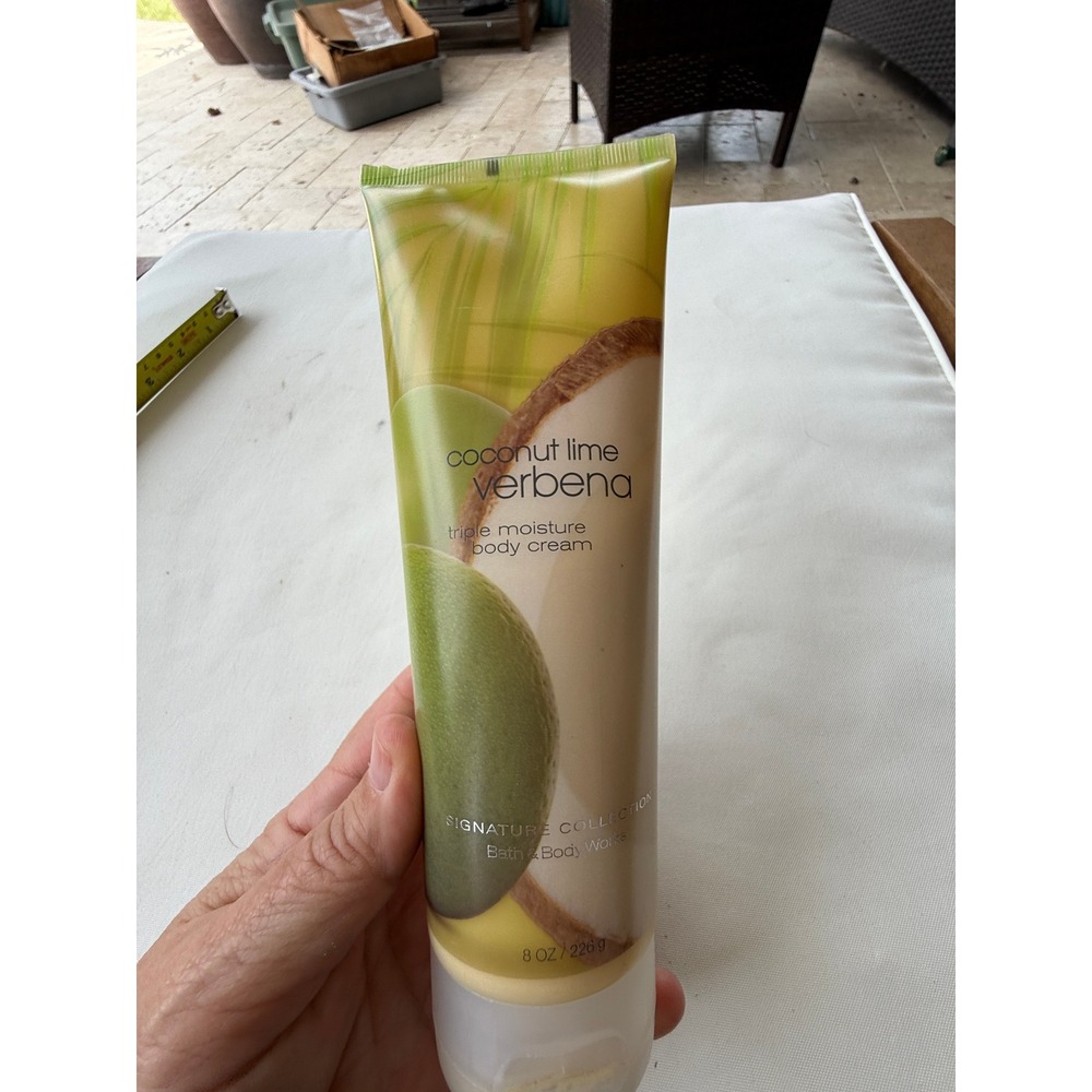 Bath & Body Works Coconut Lime Verbena Triple Moisture Body Cream 8oz Retired